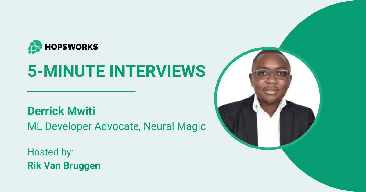 5-minute interview with Derrick Mwiti