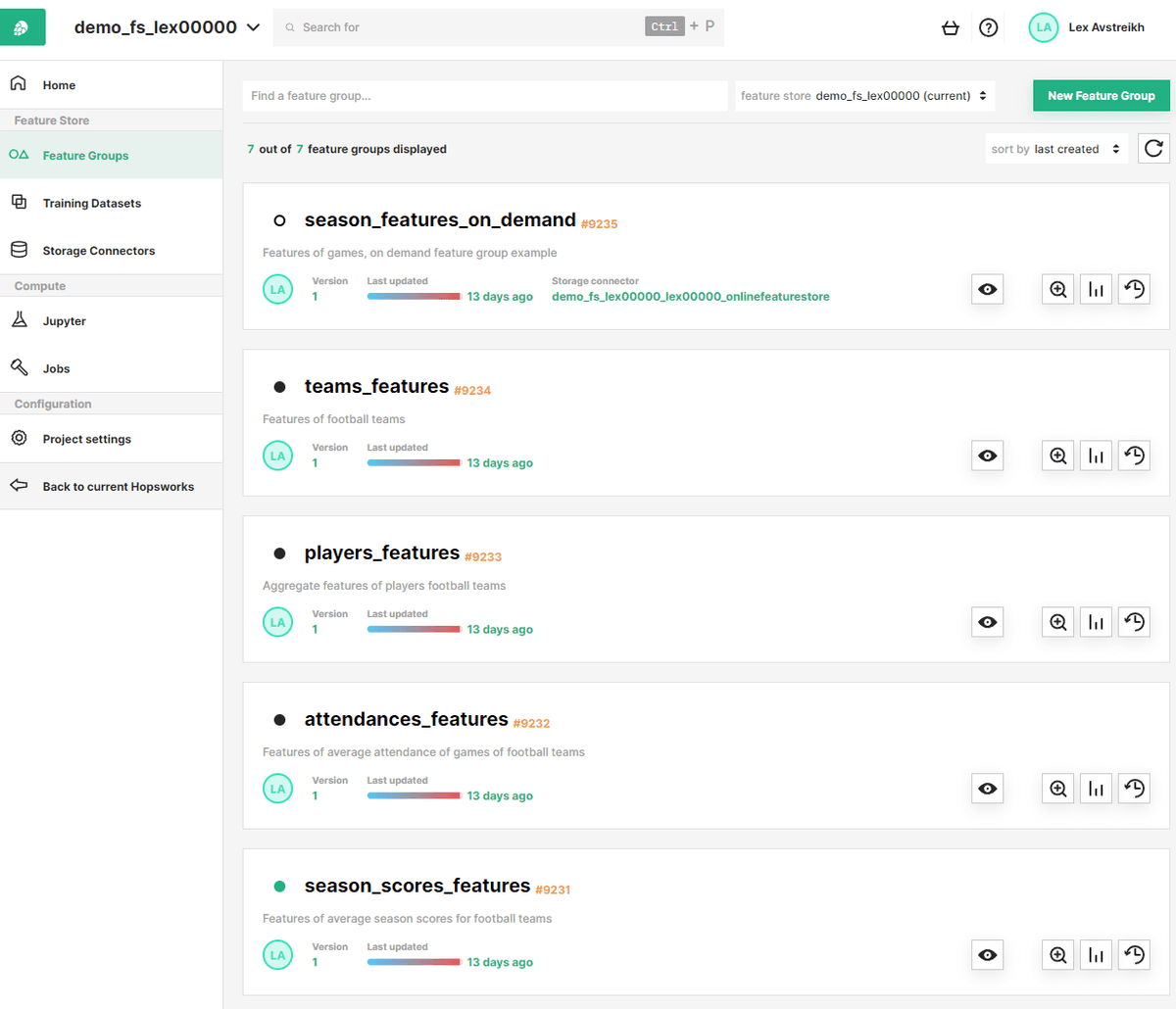 Feature Registry UI