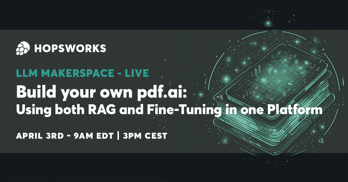 Build your own pdf.ai: Using both RAG and Fine-Tuning in one Platform