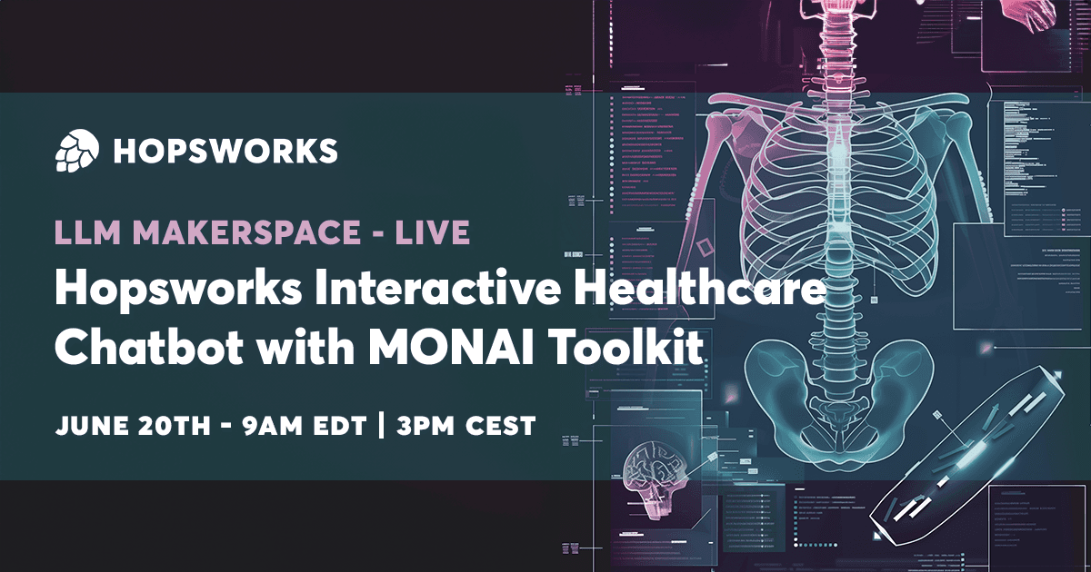 Hopsworks Interactive Healthcare Chatbot with MONAI Toolkit
