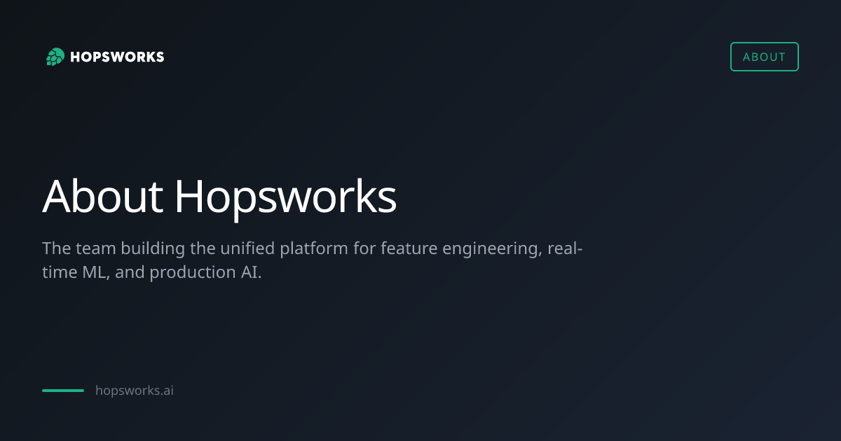 About Us | Hopsworks