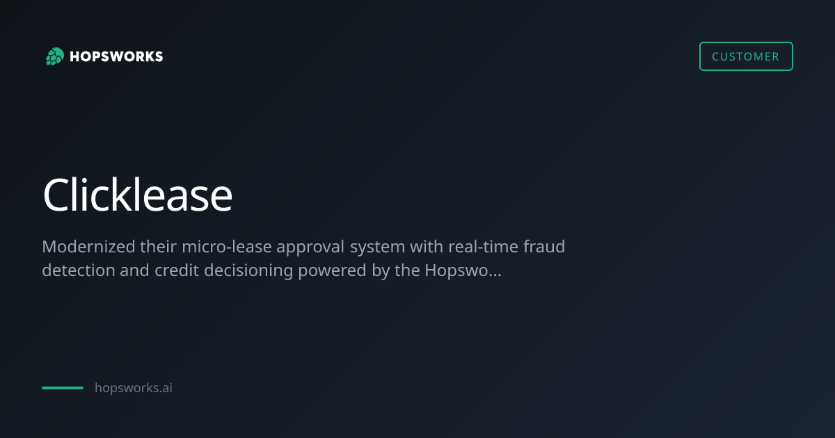 Clicklease - Customer Story | Hopsworks