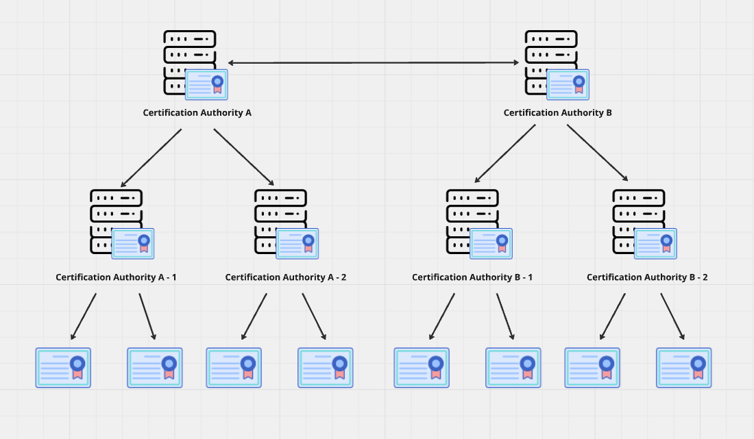 Certificates trust each other although they are not signed by the same CA